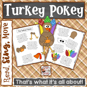 Preview of The Turkey Hokey Pokey Song and Movement Activity