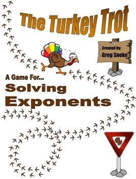 Preview of The Turkey Trot (Solving Exponents)