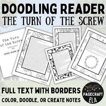 Preview of The Turn of the Screw | Printable Full Text | Doodling Border Reader