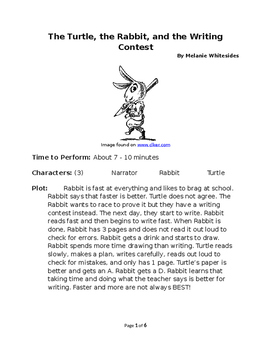 Preview of The Turtle, the Hare, and the Writing Contest - Small Group Reader's Theater