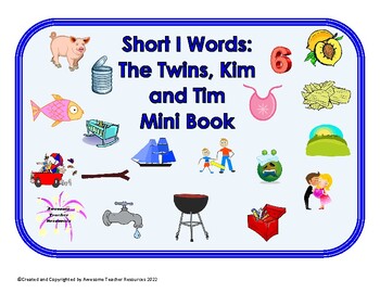 Preview of The Twins, Kim and Tim Mini-Book