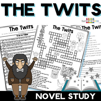 Preview of The Twits Novel Study Activities - Roald Dahl Novel Unit Lessons