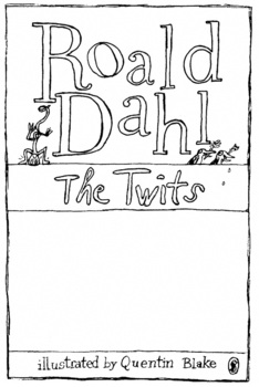 Preview of The Twits - Title page template colouring