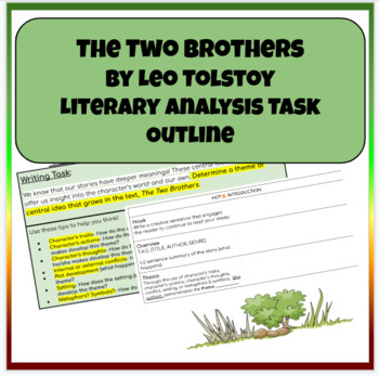 Preview of The Two Brothers by Leo Tolstoy Literary Analysis Outline