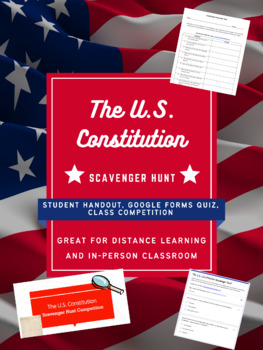 Preview of The U.S. Constitution Scavenger Hunt Bundle