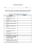 The U.S. Constitution Scavenger Hunt - Student Handout