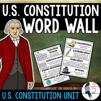 Preview of The U.S. Constitution Word Wall