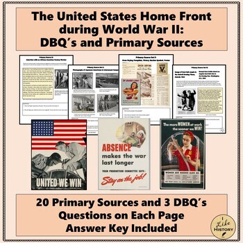 Preview of The U.S. Home Front during WWII:  DBQ's and Primary Sources *APUSH*