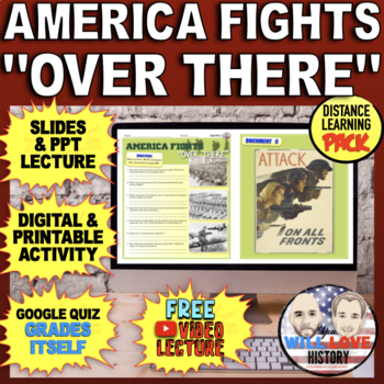 Preview of The U.S. in WWI | America Fights "Over There" | Digital Learning Pack