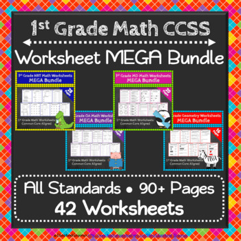 Preview of The ULTIMATE 1st Grade Math Worksheets Bundle