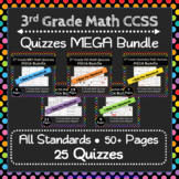 The ULTIMATE 3rd Grade Math Quizzes Bundle ⭐ Common Core M