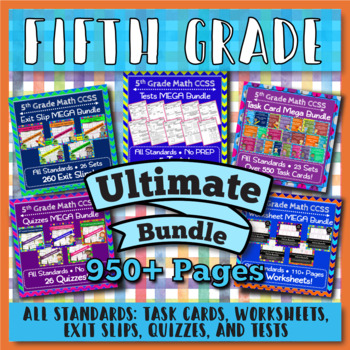 Preview of The ULTIMATE 5th Grade Math Curriculum Bundle