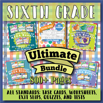 Preview of The ULTIMATE 6th Grade Math Curriculum Bundle