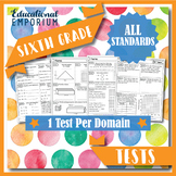 The ULTIMATE 6th Grade Math Tests Bundle