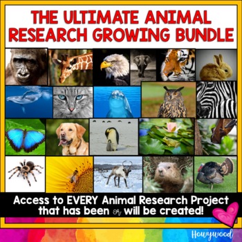 Preview of The ULTIMATE Animal Research GROWING Bundle!  You get it ALL!!!