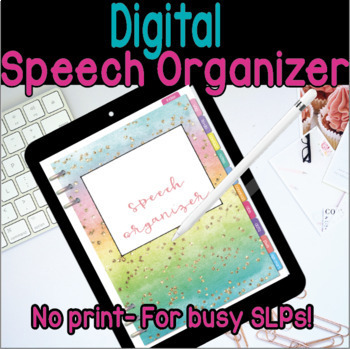 Preview of The ULTIMATE Digital SLP Speech Therapy Organizer!