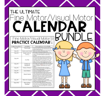 Preview of The ULTIMATE Fine Motor/Visual Motor Calendar BUNDLE