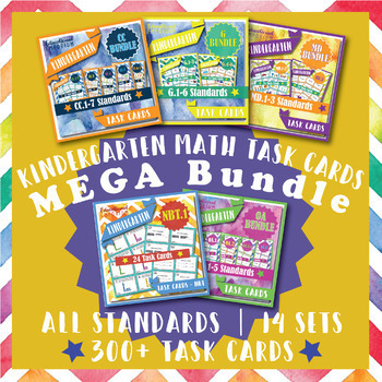Preview of The ⭐ ULTIMATE ⭐ Kindergarten Math Task Cards Bundle