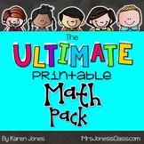 Ultimate Math Worksheet Pack: Kindergarten Math and First Grade Math Activities