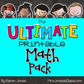 Preview of Ultimate Math Worksheet Pack: Kindergarten Math and First Grade Math Activities