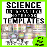 Science Interactive Notebook Templates  {203 Flip Books}