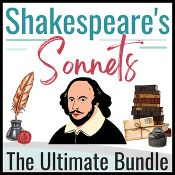 Preview of The ULTIMATE Shakespeare Sonnet Bundle-- 100+ Pages and 15 Sonnets