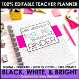 Editable Teacher Binder and Teacher Planner: FREE UPDATES & Google Compatible!