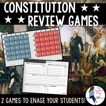 Preview of The US Constitution Review Games for Civics and U.S. History