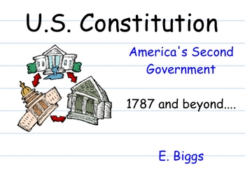 Preview of The U.S. Constitution - Smartboard Lesson