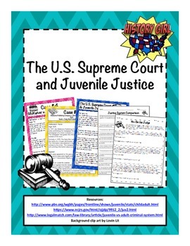 The U S Supreme Court Juvenile Justice by History Girl TPT
