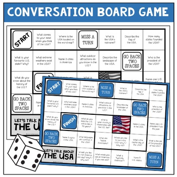 US States Board Game - ESL worksheet by Mulle