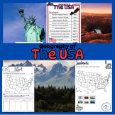 The USA - Geography and activity pack