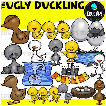 Preview of The Ugly Duckling Clip Art Bundle {Educlips Clipart}