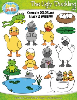 Preview of FREE The Ugly Duckling Fairy Tale Clipart {Zip-A-Dee-Doo-Dah Designs}