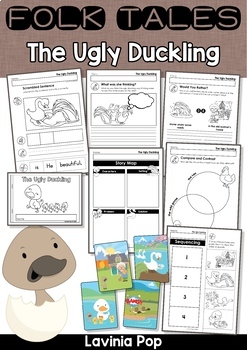Preview of The Ugly Duckling Worksheets and Activities