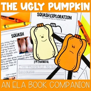 Preview of The Ugly Pumpkin a Book Companion for Thanksgiving