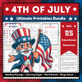The Ultimate 4th of July Bundle : Engaging Independence Da