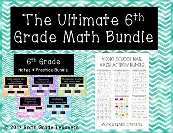 Preview of The Ultimate 6th Grade Math Bundle