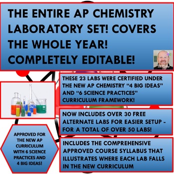Preview of THE ENTIRE AP CHEMISTRY CERTIFIED LABORATORY SET - FOR THE ENTIRE YEAR!