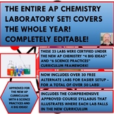 THE ENTIRE AP CHEMISTRY CERTIFIED LABORATORY SET - FOR THE