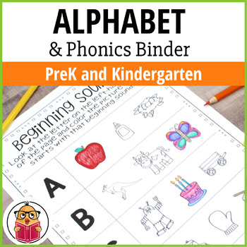 Preview of Alphabet and Phonics Activities Binder