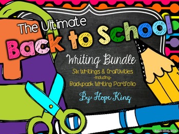 Preview of The Ultimate Back to School Writing Bundle: 6 Writing Projects & Craftivities