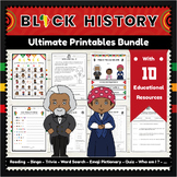 The Ultimate Black History Month Bundle  : Engaging Resour