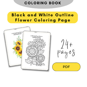 Preview of The Ultimate Bundle 12 Bloom & Botanicals Coloring Book Realistic Illustration P