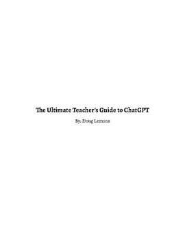 Preview of The Ultimate ChatGPT Guide for Teachers