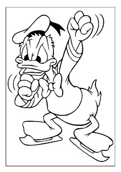 donald duck and daisy duck together coloring pages