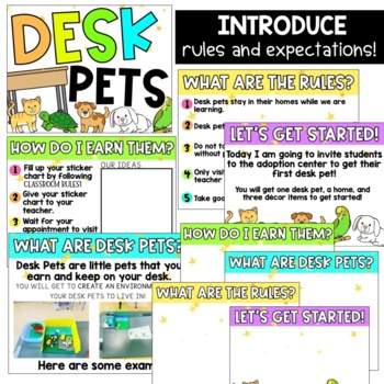 Desk Pet Classroom Management & House Bundle