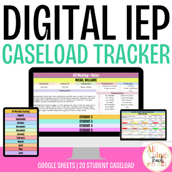 Preview of The Ultimate DIGITAL IEP Caseload Tracker (Google Sheets)