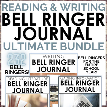 Preview of The Ultimate Bell Ringer Journal Bundle for Middle School ELA