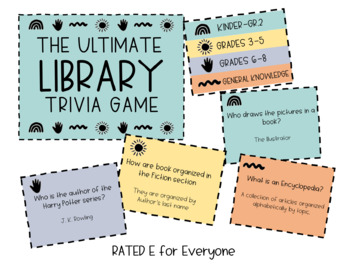 Preview of The Ultimate EOY Library Trivia Game